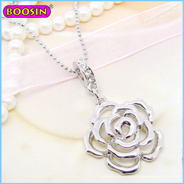 Hight Qualität 925 Sterling Silber Blume Schmuck Kette Halskette